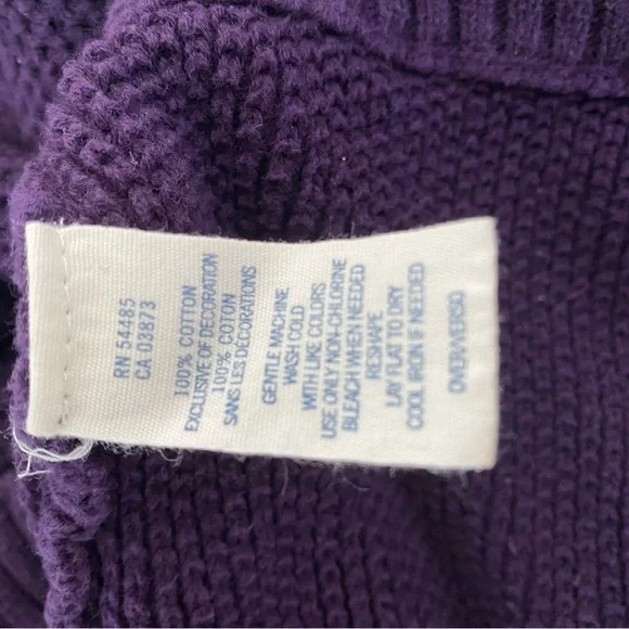 American Eagle Outfitters Deep Purple Cardigan - Picture 7 of 9